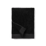 Branded cotton and tencel towel, 70 × 140 cm black colour
