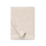 Branded cotton and tencel towel, 70 × 140 cm beige colour