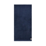 Branded cotton and tencel towel, 70 × 140 cm dark blue colour