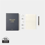 Five dice game in elegant box with notepad and pencil navy-blue colour