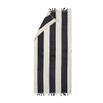 Cotton beach towel with tassels, 450 g/m², 80 × 180 cm black colour