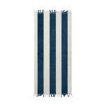 Cotton beach towel with tassels, 450 g/m², 80 × 180 cm navy-blue colour