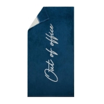 Luxury cotton lounger towel, 160 × 80 cm blue colour