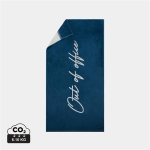 Luxury cotton lounger towel, 160 × 80 cm blue colour