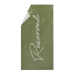 Luxury cotton lounger towel, 160 × 80 cm green colour