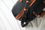 Recycled polyester weekend travel bag dark grey colour ambient view 4