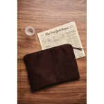 Elegant padded, branded laptop sleeve, 16” brown colour