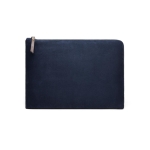 Elegant padded, branded laptop sleeve, 16” blue colour
