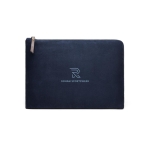 Elegant padded, branded laptop sleeve, 16” blue colour