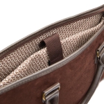 Quality padded laptop case with your logo, 15” brown colour