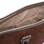 Quality padded laptop case with your logo, 15” brown colour