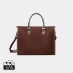 Quality padded laptop case with your logo, 15” brown colour