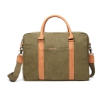 Elegant padded recycled laptop briefcase, 16” green colour