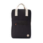 Premium recycled cooler backpack with multiple pockets black colour