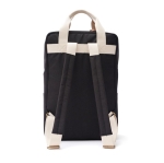 Premium recycled cooler backpack with multiple pockets black colour