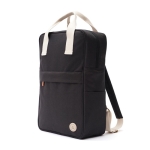 Premium recycled cooler backpack with multiple pockets black colour
