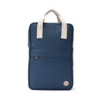 Premium recycled cooler backpack with multiple pockets blue colour