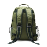 Polyester cooler backpack with multiple compartments green colour