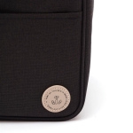 Spacious recycled cooler basket with shoulder strap black colour
