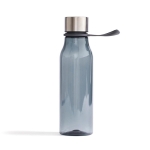 Tritan sports bottle with hanging loop, 600 ml grey colour