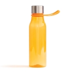 Tritan sports bottle with hanging loop, 600 ml orange colour