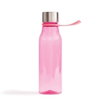 Tritan sports bottle with hanging loop, 600 ml pink colour
