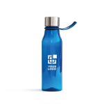 Tritan sports bottle with hanging loop, 600 ml navy-blue colour