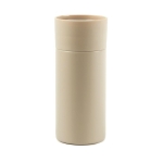 Steel thermal mug with one-hand opening, 300 ml beige colour