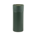 Steel thermal mug with one-hand opening, 300 ml dark green colour