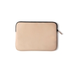 Water-repellent PU laptop sleeve, 14” beige colour