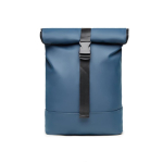 Bike backpack or handbag in vegan leather blue colour