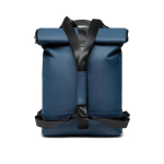 Bike backpack or handbag in vegan leather blue colour