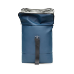 Bike backpack or handbag in vegan leather blue colour