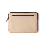 Water-repellent laptop sleeve with elegant design, 15” beige colour