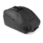 Padel bag with hidden pockets and shoe compartment black colour