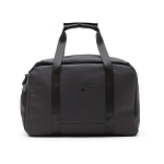 Water-resistant synthetic leather padel bag black colour
