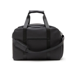 Water-resistant synthetic leather padel bag black colour