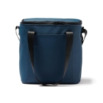 Water-resistant synthetic leather cooler bag blue colour