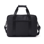 Laptop bags with logo, shoulder strap and trolley sleeve black colour