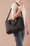 Laptop bags with logo, shoulder strap and trolley sleeve black colour
