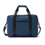 Laptop bags with logo, shoulder strap and trolley sleeve blue colour