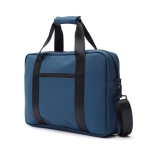 Laptop bags with logo, shoulder strap and trolley sleeve blue colour