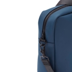 Laptop bags with logo, shoulder strap and trolley sleeve blue colour