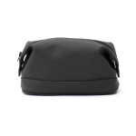 Quality toiletry bag with minimalist water-repellent design black colour