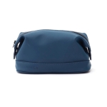 Quality toiletry bag with minimalist water-repellent design blue colour
