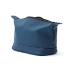 Quality toiletry bag with minimalist water-repellent design blue colour