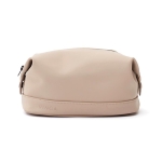 Quality toiletry bag with minimalist water-repellent design beige colour
