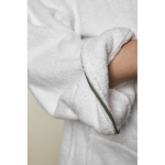 Luxury bathrobe in soft cotton, classic style, L/XL white colour ambient view 3
