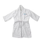 Luxury bathrobe in soft cotton, classic style, S/M
