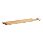 Promotional long serving board for promotions wood colour